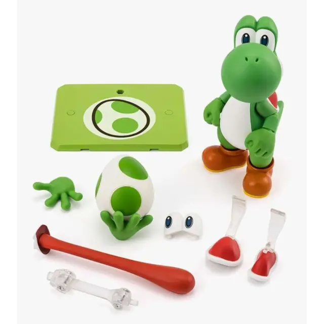 Tamashii Nations Super Mario Yoshi S.H.Figuarts Συλλεκτική Φιγούρα Δράσης 11cm με Αρθρώσεις, Αυγό + Εναλλάξιμα Αξεσουάρ 3