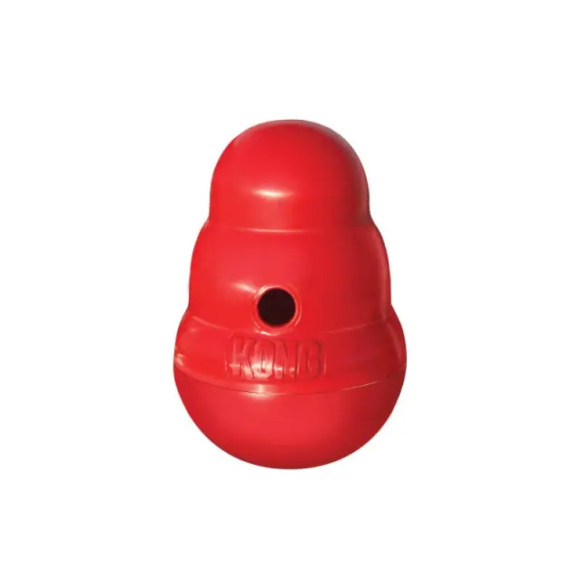 Kong Wobbler Παιχνίδι Διανομής Φαγητού για Σκύλους Κόκκινο - S 2