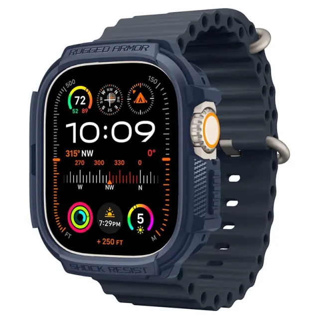 Spigen Rugged Armor, navy blue - Apple Watch Ultra 3/2/1 ACS07382