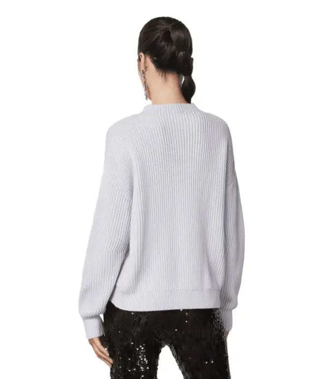 Patrizia Pepe - Γυναικείο Πουλόβερ Ribbed sweater 2K0214-K9O3A-W356 Λευκό 2