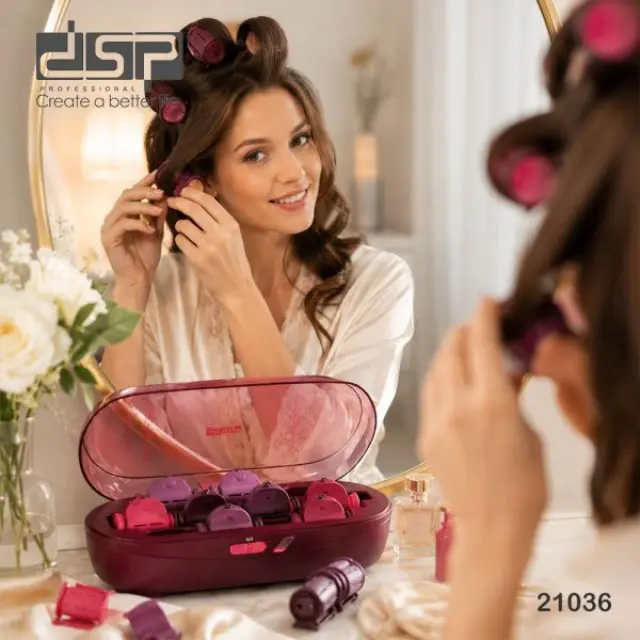 Σετ θερμαινόμενα rollers μαλλιών - 10pcs - 450W - 21036 - DSP - 350563 2