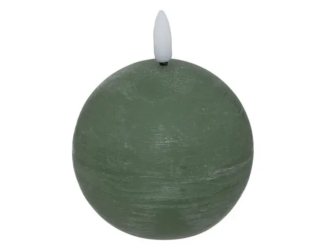Διακοσμητικό Κερί LED Molia Atmosphera με διαστάσεις 12x12x13cm - Green 200666C