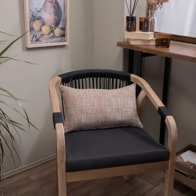 Μαξιλαροθήκη Hampton 12 TEORAN 65x65cm δαπέδου με γέμιση 2