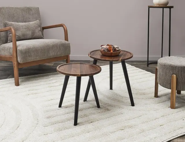 Σετ Τραπεζάκια Σαλονιού Home Deco Factory με διαστάσεις 38x38x39.5cm και 33x33x34.5cm - 2 τεμάχια HD0290 2