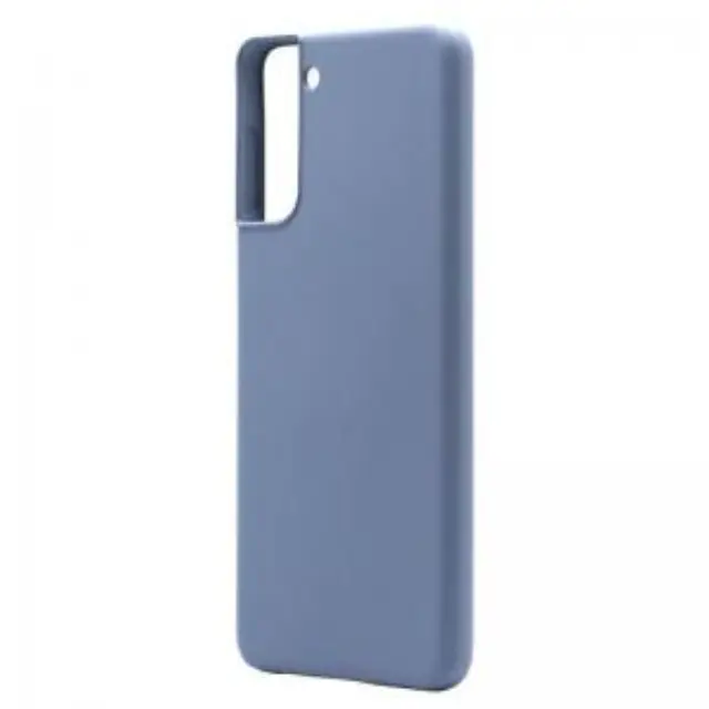 Θήκη Liquid Silicon inos Samsung Galaxy S21 Plus 5G L-Cover Γκρι-Μπλε N54107 2