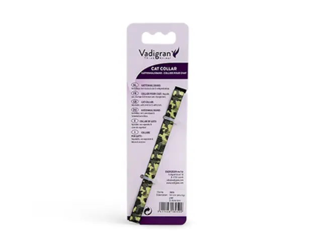 Vadigran Κολάρο Γάτας Καμουφλάζ Πράσινο 20-30cm/10mm 3