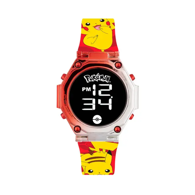 Disney Ψηφιακό Sport Ρολόι με Φωτιζόμενο Καντράν Pokemon