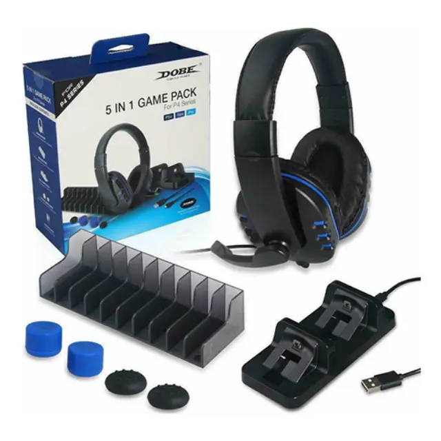 5 in 1 Game Pack Kit για PS4 σε Μαύρο χρώμα