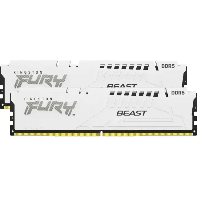 Kingston DIMM 32 GB DDR5-5600 (2x 16 GB) Dual-Kit (white, KF556C36BWEK2-32, FURY Beast, INTEL XMP, AMD EXPO)