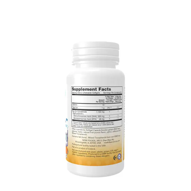 Now Foods DHA Kids Chewable Softgels 2