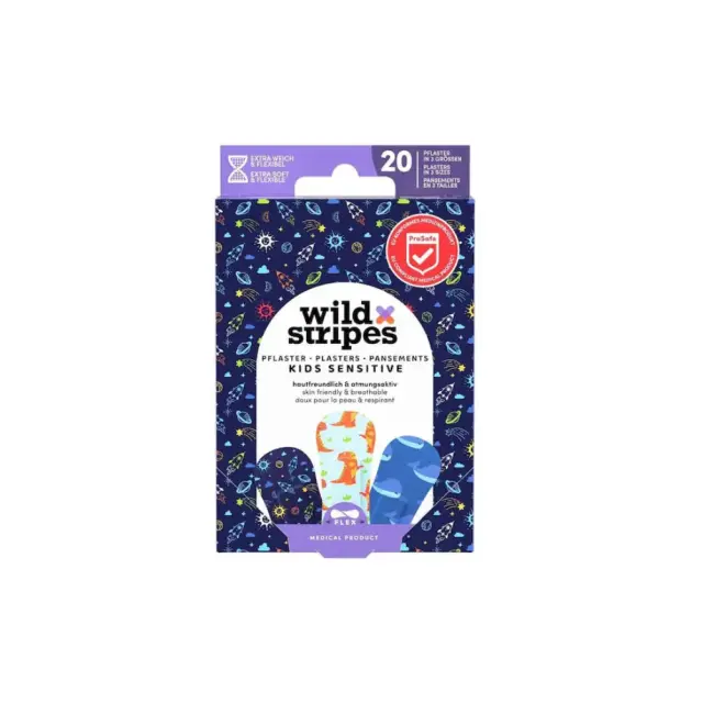 Wild Stripes Kids Space Παιδικά Αυτοκόλλητα Επιθέματα Πολύχρωμα σε 3 Μεγέθη 20τμχ