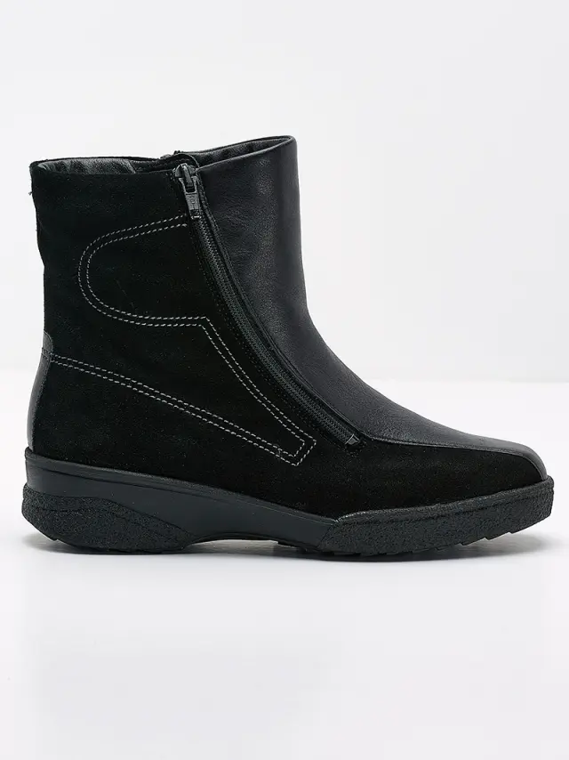 Solidus Μποτάκια Γυναικείο δέρμα/δέρμα suede Μαύρο SOL/26372 VEL/SCHWARZ 2