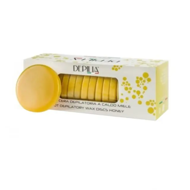 Depilia Depilation Wax Honey 400ml - (ζεστό κερί αποτρίχωσης σε ροδέλες-μέλι)