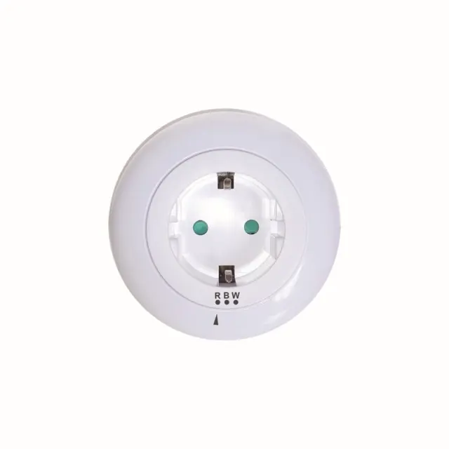 LED ΛΑΜΠΑΚΙ ΝΥΚΤΟΣ 0,5W ΜΕ ΠΡΙΖΑ ΣΟΥΚΟ,ΑΙΣΘΗΤΗΡΑ,ΛΕΥΚΟ/ΜΠΛΕ/ΚΟΚΚΙΝΟ ΦΩΣ,ΛΕΥΚΟ ΠΛΑΣΤΙΚΟ 230V IP20 / SF09LED