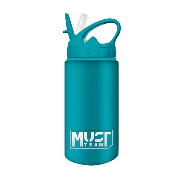 Must Παγούρι Αλουμινίου με Καλαμάκι 500 ml Ανοιχτό Μπλε (000585688)