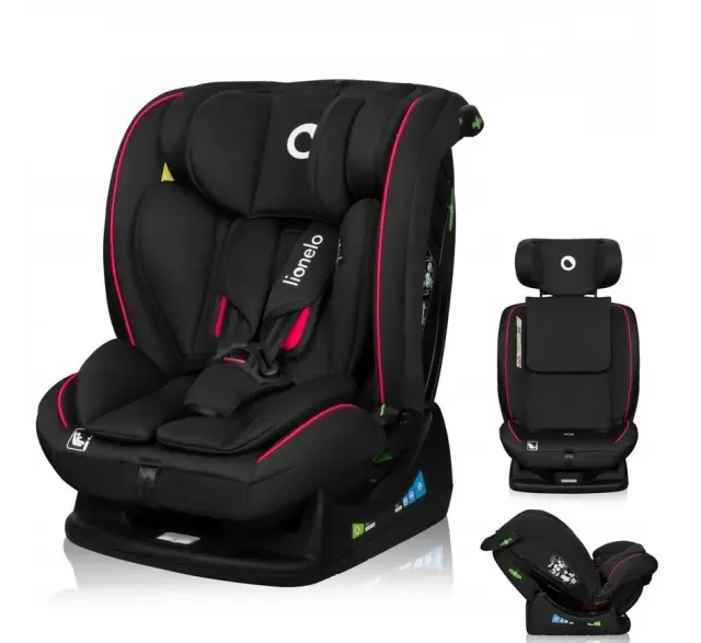 Lionelo Aart i-size Κάθισμα Αυτοκινήτου 40-150cm Black Carbon Red