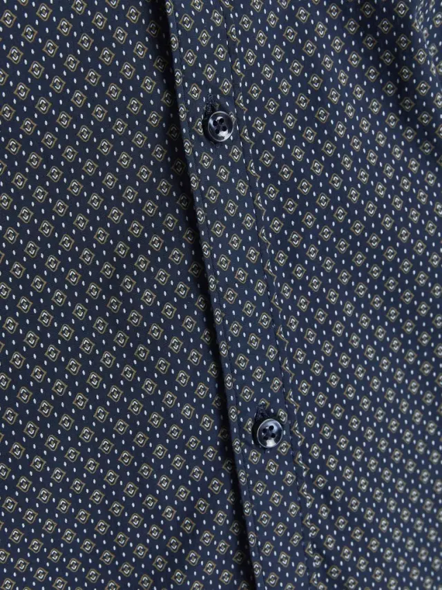 JWHBLACKPOOL STRETCH SHIRT LS UK dark navy 2