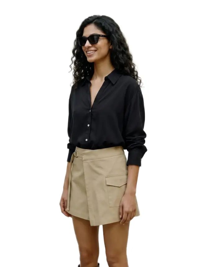 Vero Moda γυναικείο μονόχρωμο πουκάμισο VMAURA 10353621-1