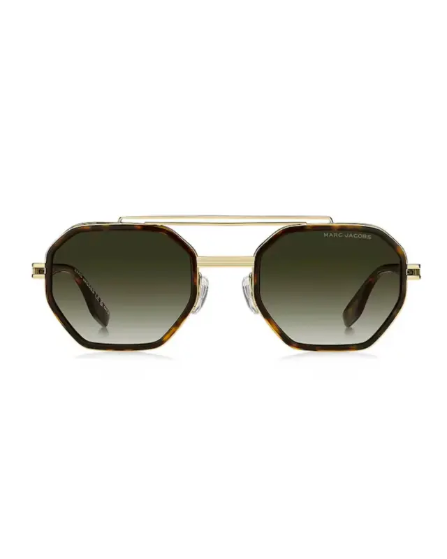 Marc Jacobs MARC 782/S 06J/9K Γυαλιά Ηλίου Χρυσά με Ταρταρούγα Σκελετό & Πράσινους Ντεγκραντέ Φακούς - 54 mm 3