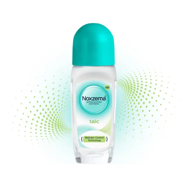 Noxzema Talc Roll-On Αποσμητικό για Προστασία & Απαλή Περιποίηση με Άρωμα Talc, 50ml 3