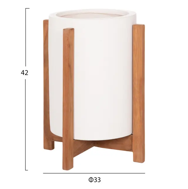 ΓΛΑΣΤΡΑ ΕΣΩΤ.ΧΩΡΟΥ FB94682.02S FIBER CEMENT ΛΕΥΚΟ-TEAK ΒΑΣΗ Φ33x42Υεκ 2