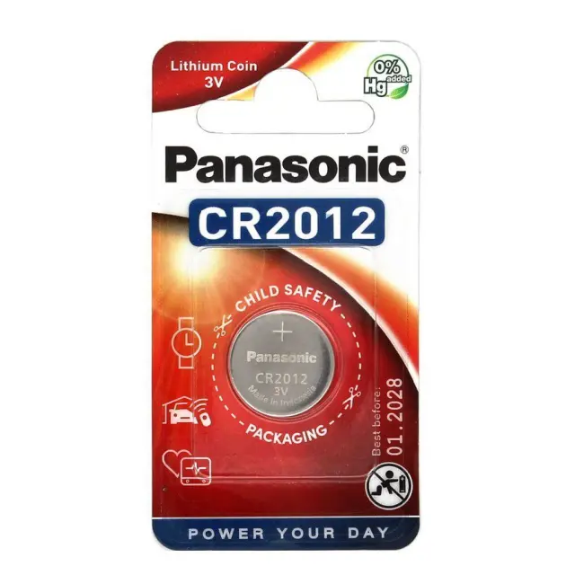PANASONIC Lithium CR2012 3V μπαταρία ρολογιών 1 τμχ