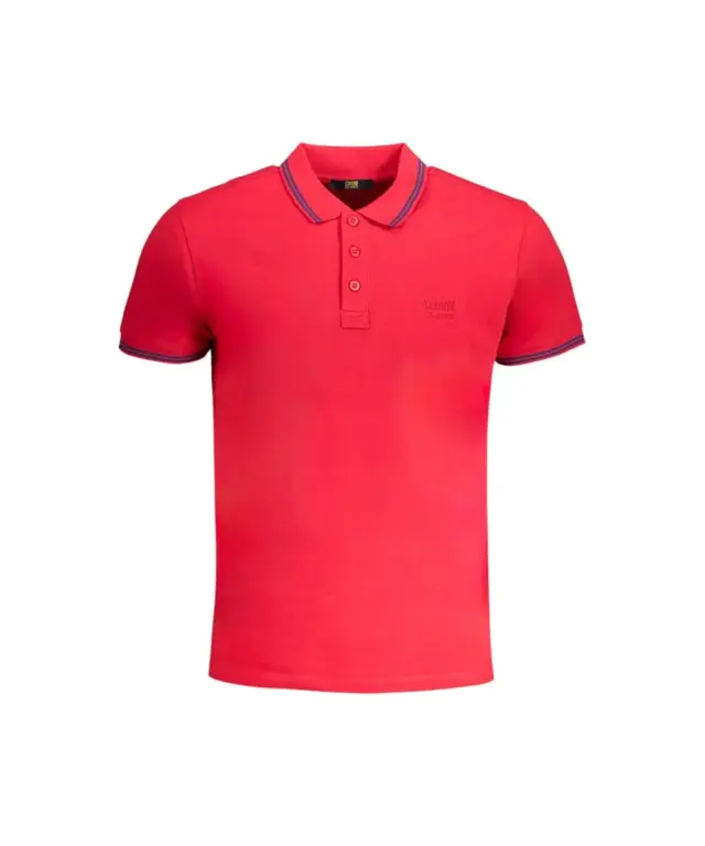 Cavalli Class - Ανδρική Μπλούζα Κοντομάνικη Polo Πικέ QXT64XKB002-02001 Κόκκινο 3