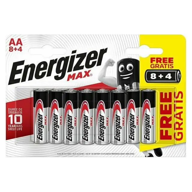 Energizer Max AA 1.5V αλκαλικές μπαταρίες 12τμχ
