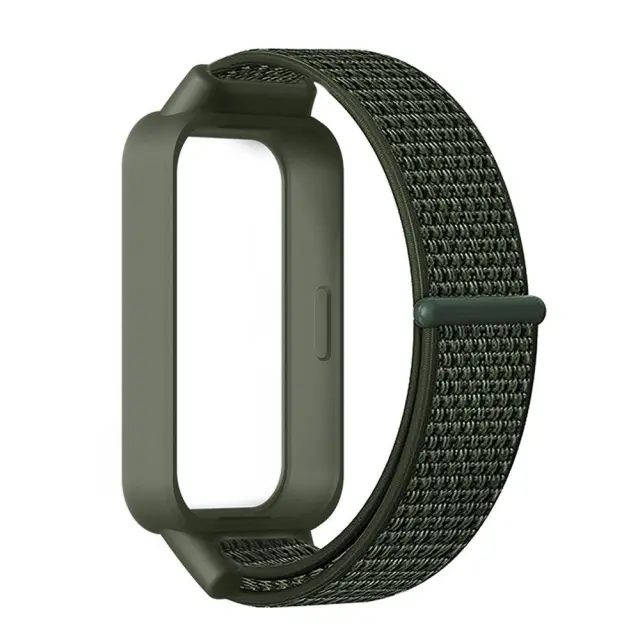 Nylon Λουράκι για Xiaomi Redmi Band 3/ 9 Active- Army Green OEM 2