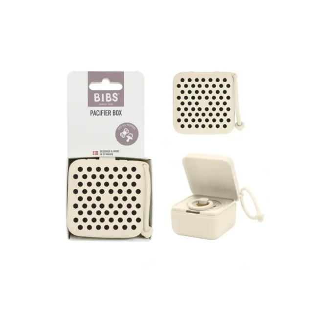 Θήκη Πιπίλας BIBS Polka Ivory Black 2