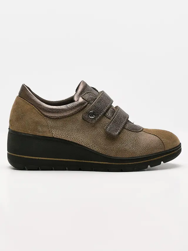 Imac Sneakers Γυναικείο ύφασμα/δέρμα Nubuck Μπεζ IMA/655750 SINT./TAUPE 3