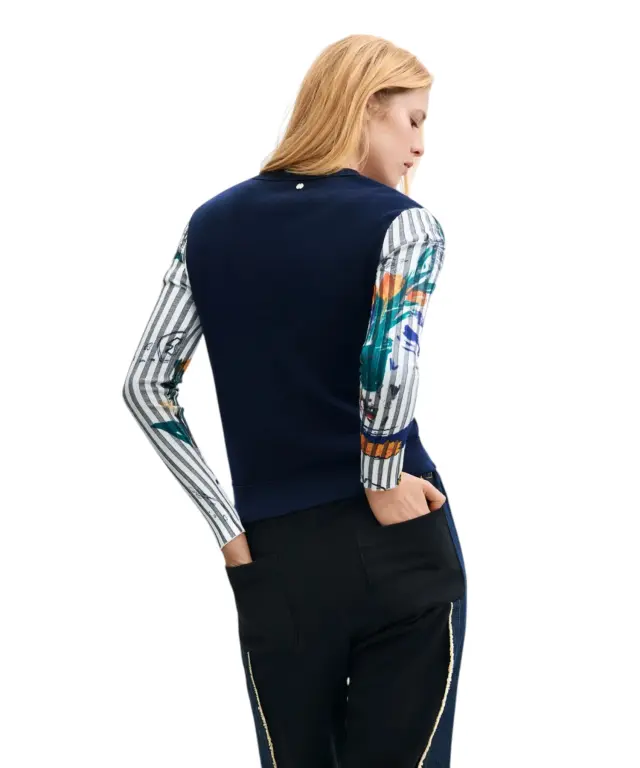 Desigual - Γυναικείο Πουλόβερ Navy Jersey 26WWJF28-5032 Μπλε 2