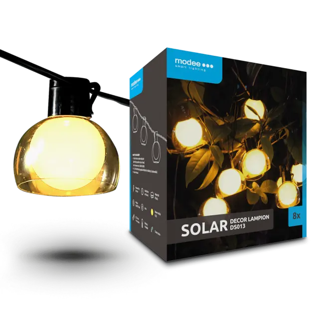 Modee Lighting LED Ηλιακή Γιρλάντα 8db 4,4m 40.002.0009