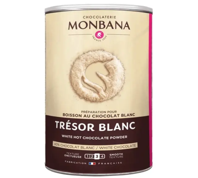 Monbana Tresor Blanc Λευκή Σοκολάτα σε Σκόνη 500g