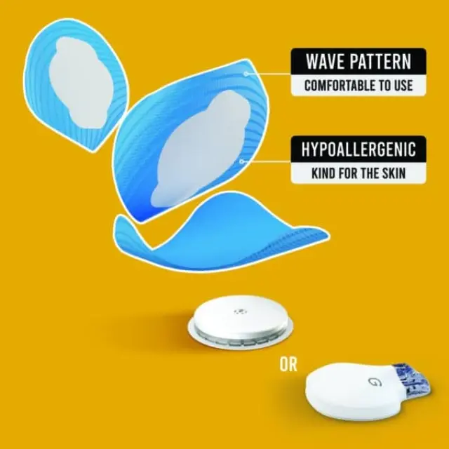 Not Just a Patch Original Αδιάβροχο Αυτοκόλλητο για Αισθητήρα Freestyle Libre 2 Plus, Medtronic Guardian, Sibionics GS1 & Medtrum TouchCare Nano 20τμχ – Μπλε 2