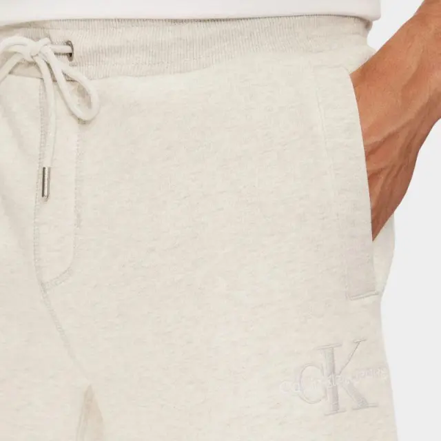 Calvin Klein - Fleece Monogram Παντελόνι Φόρμας J30J325658-P6G Γκρι - 2XL 3