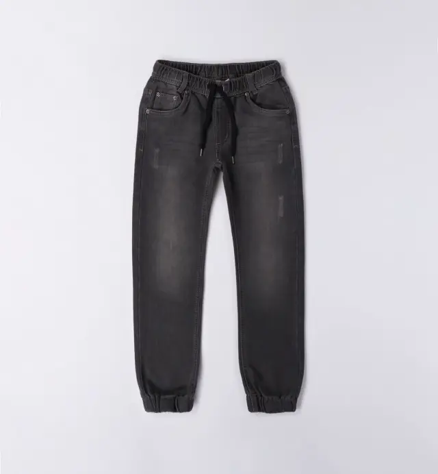LONG DENIM TROUSERS PALE STONE WASHED
