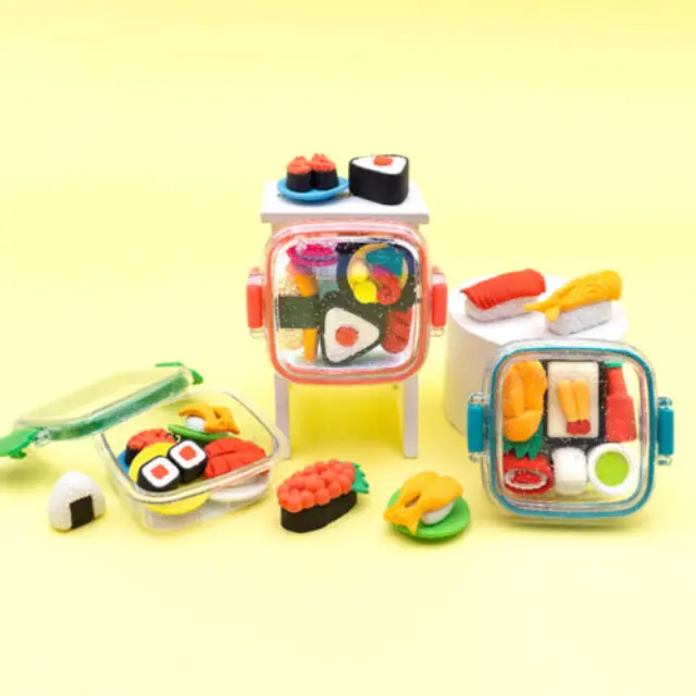 Little Tree Fancy Erasers in Lunchbox: Sushi 2