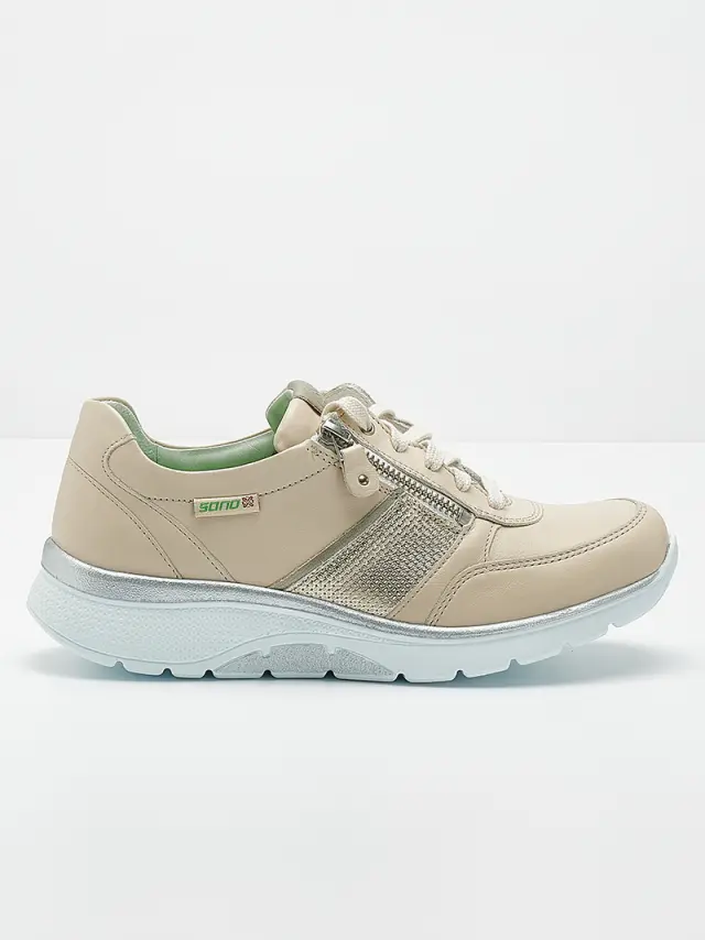 Mephisto/Sano Sneakers Γυναικείο δέρμα Μπεζ SAN/IZAE-S FOG - 42,5 3
