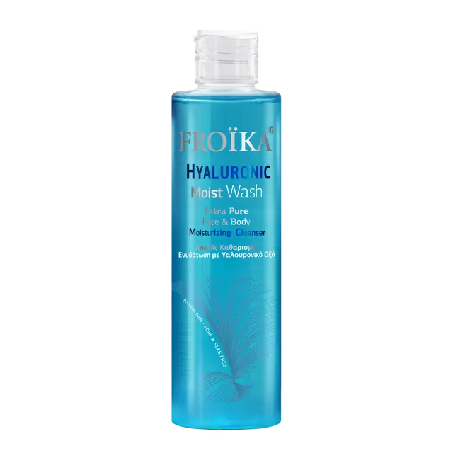 Froika | Hyaluronic Moist Wash | Τζελ Καθαρισμού και Ενυδάτωσης με Υαλουρονικό Οξύ για Πρόσωπο & Σώμα | 200ml