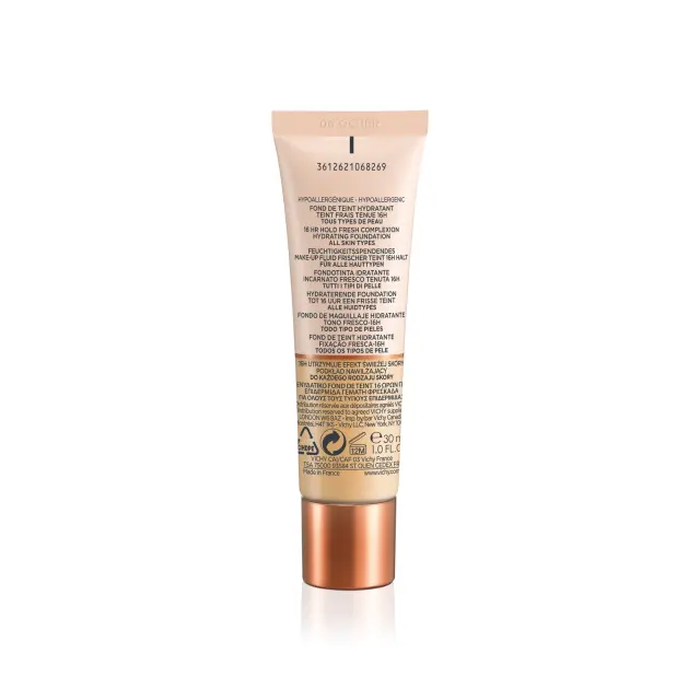 VICHY MINERALBLEND MAKE UP Ενυδατικό Foundation για Λαμπερή Επιδερμίδα (06 - Dune) 30ml 2