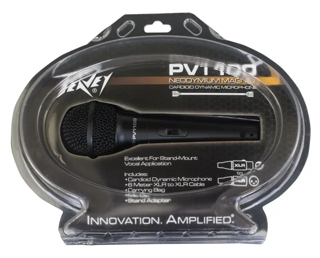 PEAVEY PVI 100 XLR ΔΥΝΑΜΙΚΟ ΜΙΚΡΟΦΩΝΟ ΜΕ ΚΑΛΩΔΙΟ XLR 2