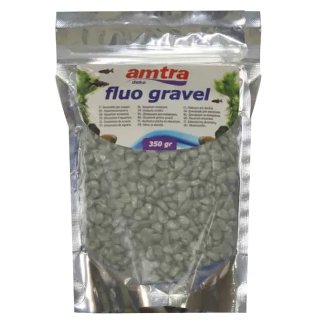 Amtra Fluo Gravel Ασημί Διακοσμητικό Χαλίκι 350gr 2