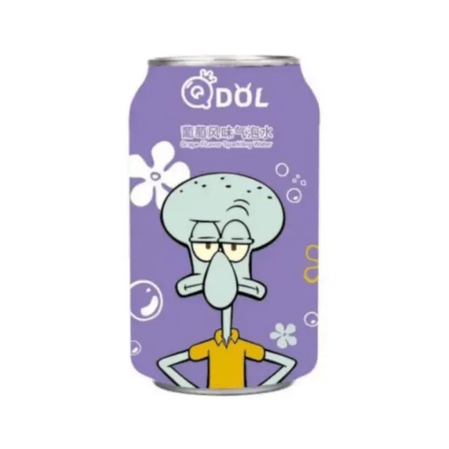 QDOL Spongebob Grape Flavor Soda Water Squidward 330ml ΧΓ