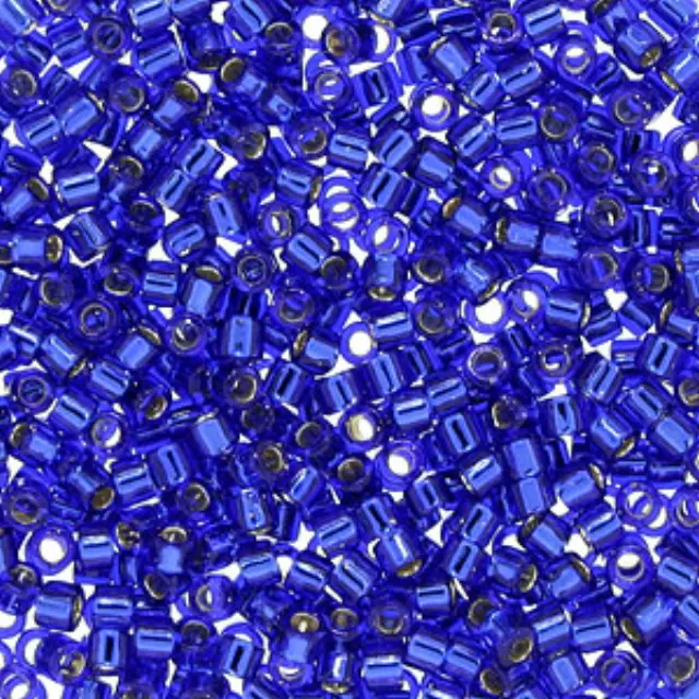 Χάντρα Miyuki Delica 10/0 - DBM0047 - Transparent Silver Lined Cobalt Blue ~7gr