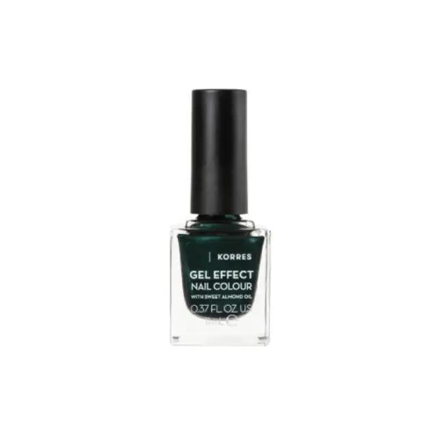 Korres Gel Effect Velvet Βερνίκι Νυχιών Μακράς Διαρκείας Velvet Green 89 11ml