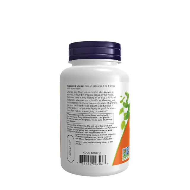 Now Foods Graviola 100 κάψουλες 3