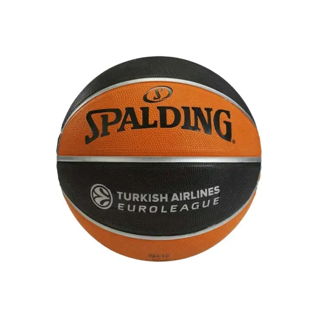 Spalding Adult TF-150 Euroleague Size 7 Basket Ball Μαύρο - Πορτοκαλί 84-506Z1 (Spalding) - 7