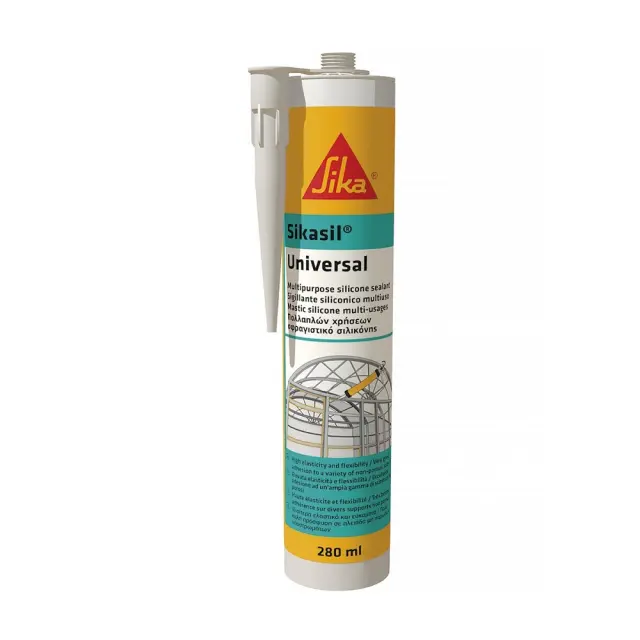 SIKA Sikasil® Universal - Γενικής χρήσης Σφραγιστική σιλικόνη φύσιγγα 280ml Λευκό / 96.107370