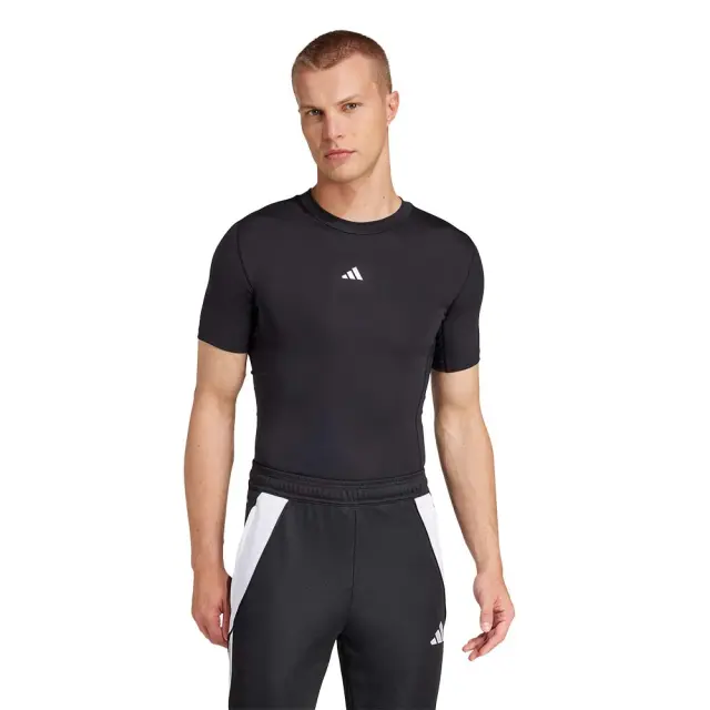 adidas Performance Men's TechFit Short Sleeve Tee Μαύρο JP4674 (adidas Performance)
